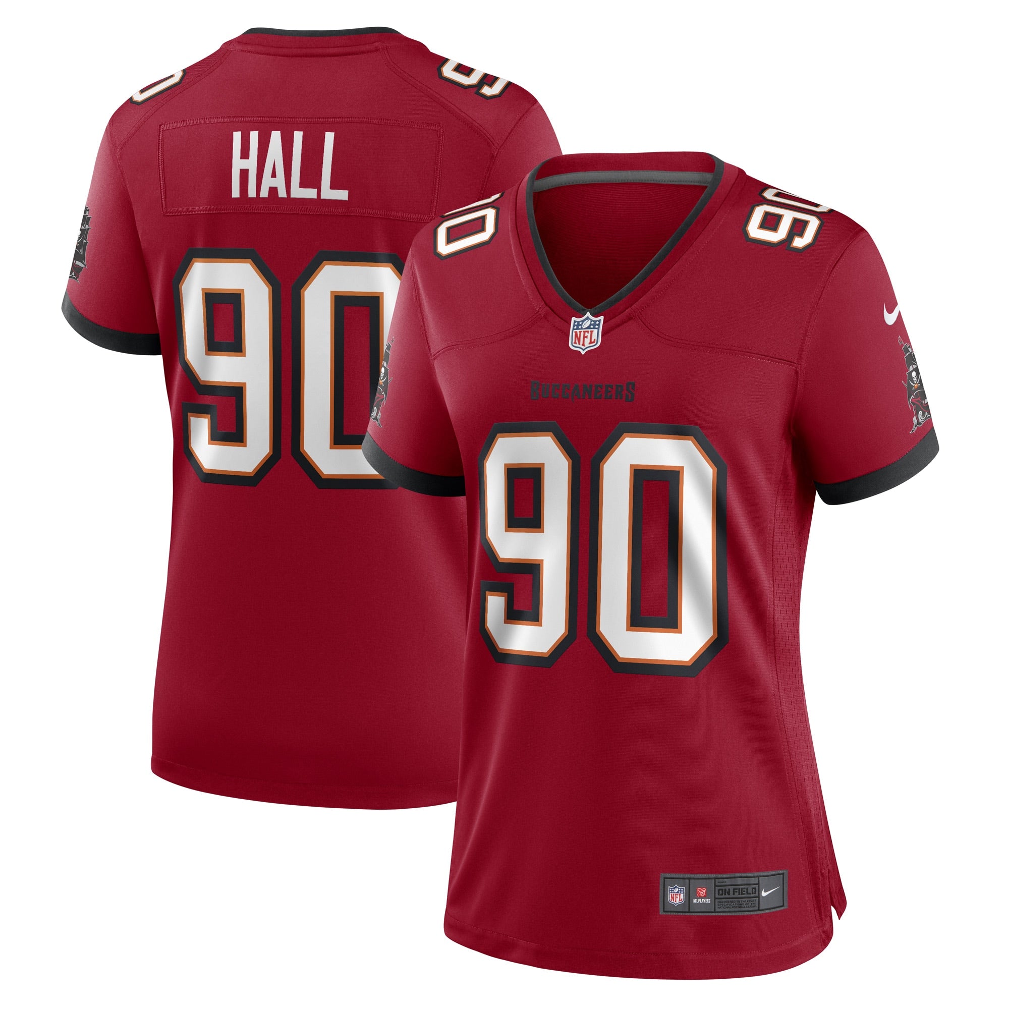 Logan Hall Tampa Bay Buccaneers Nike Women s Game Player Jersey   Red