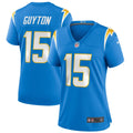 Women s Nike Jalen Guyton Powder Blue Los Angeles Chargers Game Player Jersey