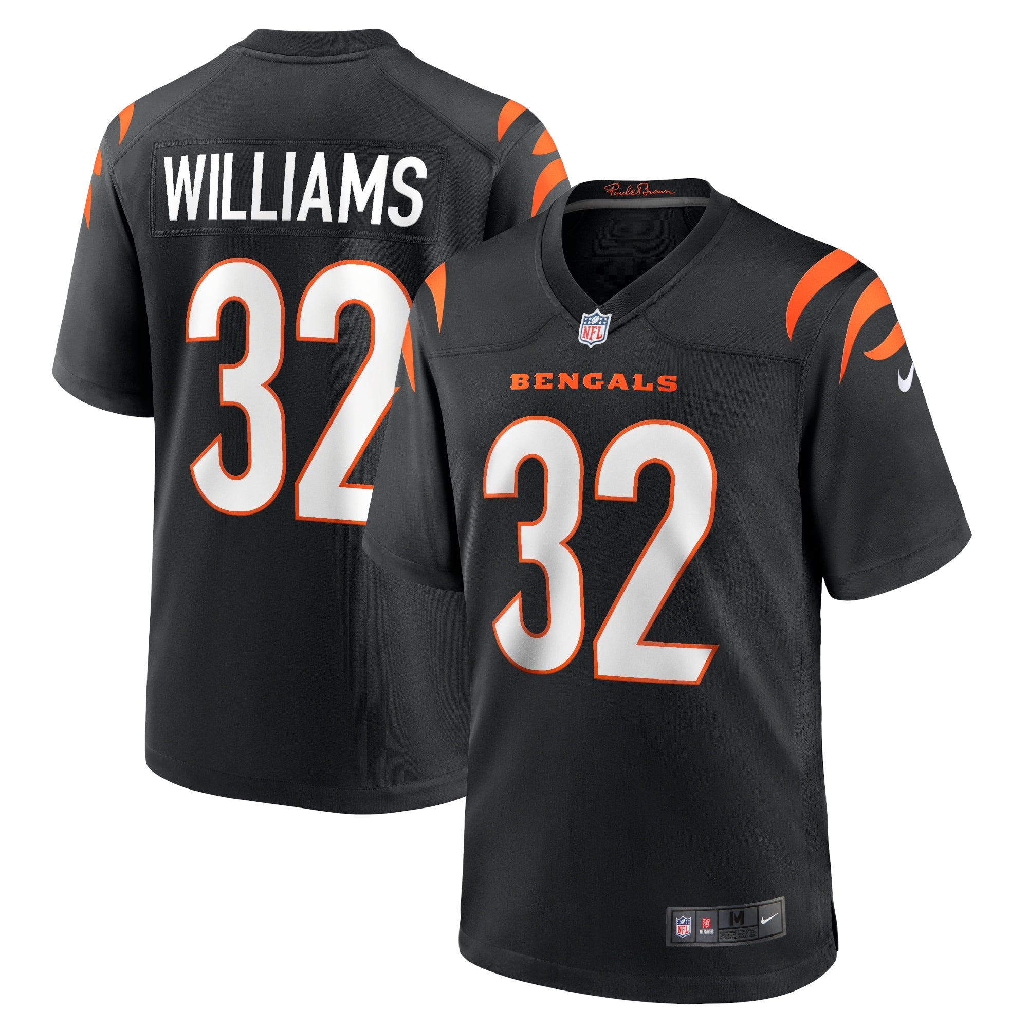 Trayveon Williams Cincinnati Bengals Nike Game Jersey   Black
