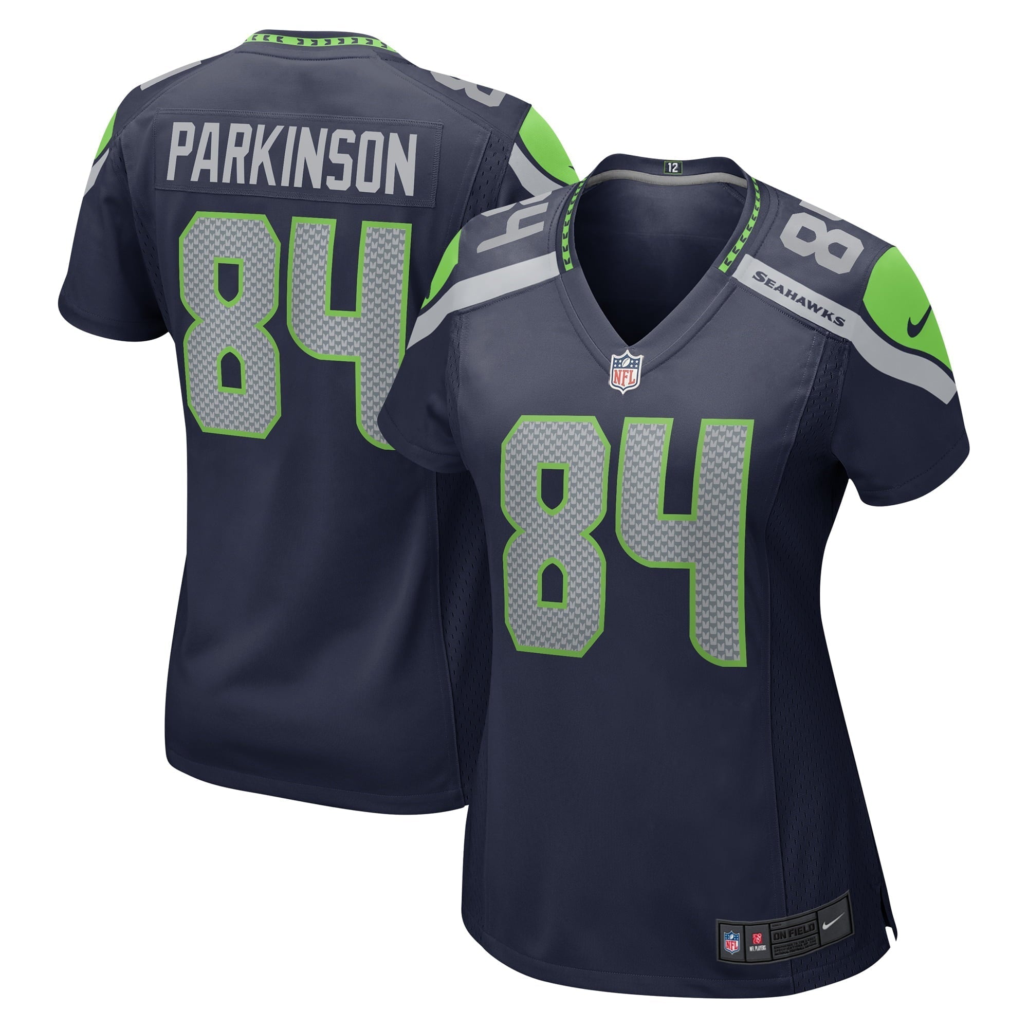 Women s Nike Colby Parkinson College Navy Seattle Seahawks Game Jersey