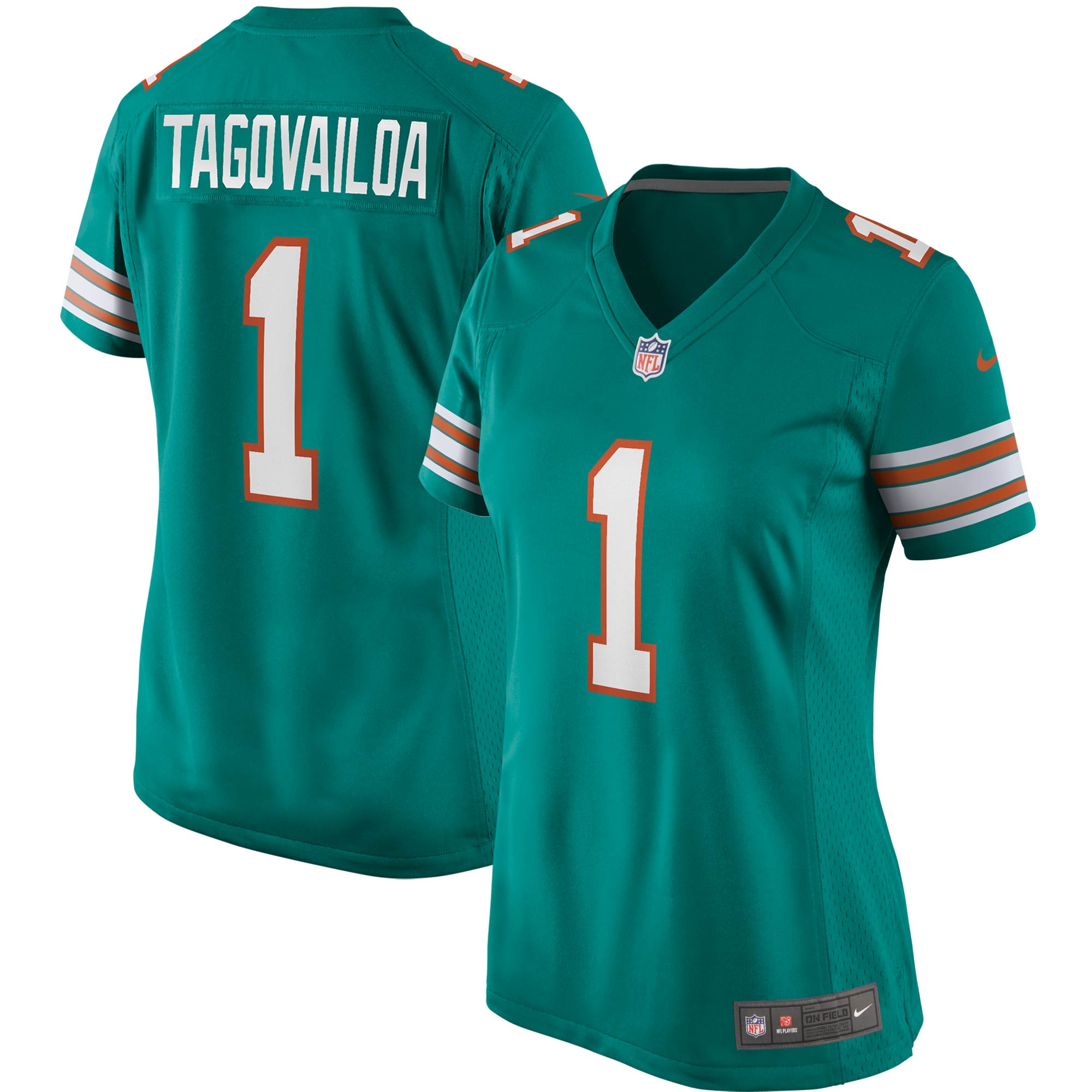 Tua Tagovailoa Miami Dolphins Nike Women s Alternate Game Jersey   Aqua