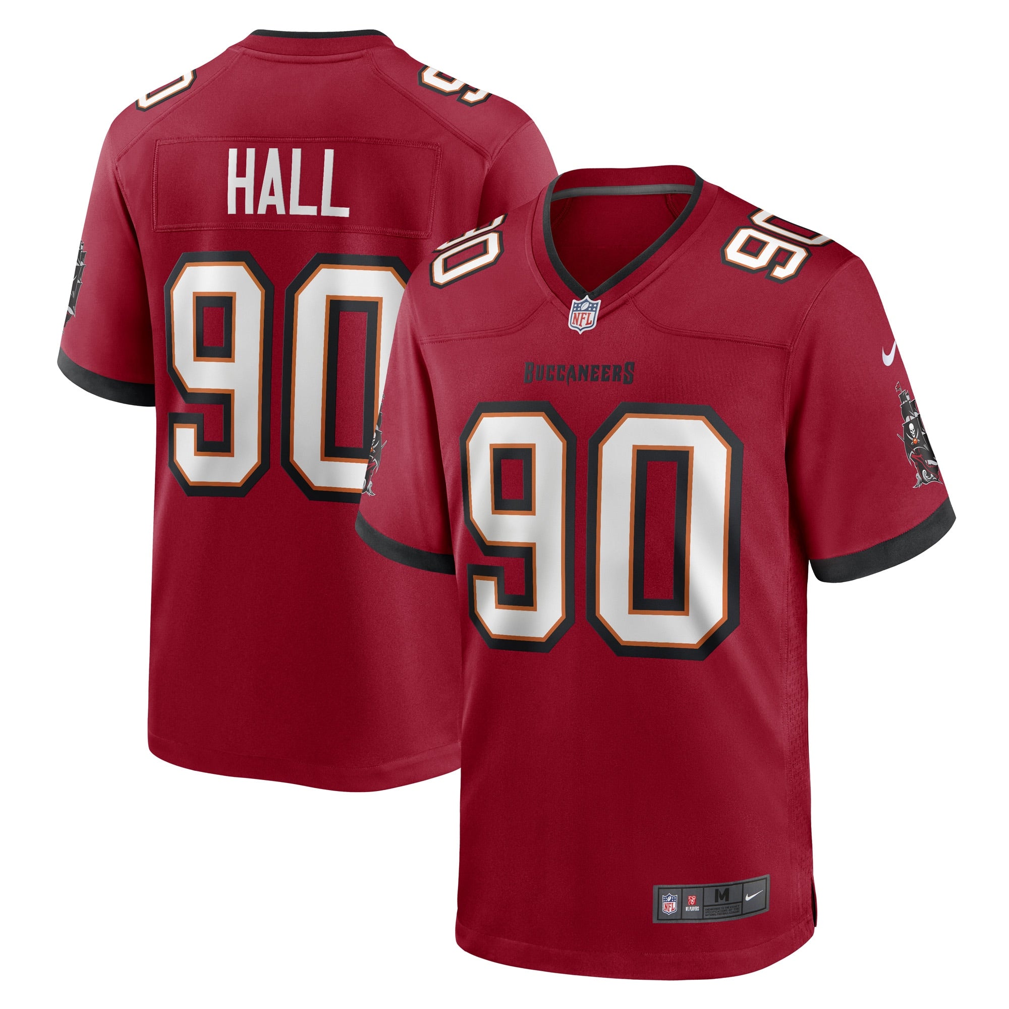 Logan Hall Tampa Bay Buccaneers Nike Game Player Jersey   Red