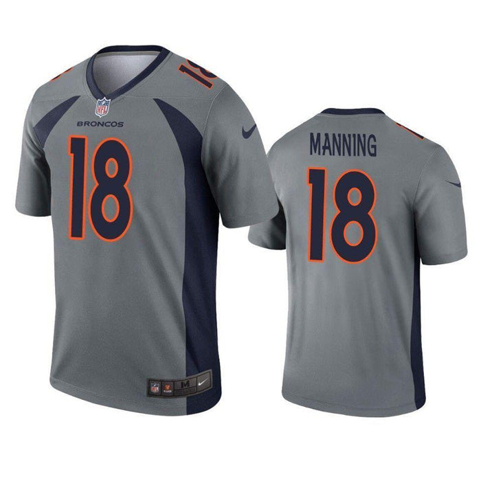 Youth Denver Broncos Peyton Manning Inverted Legend Jersey   Gray