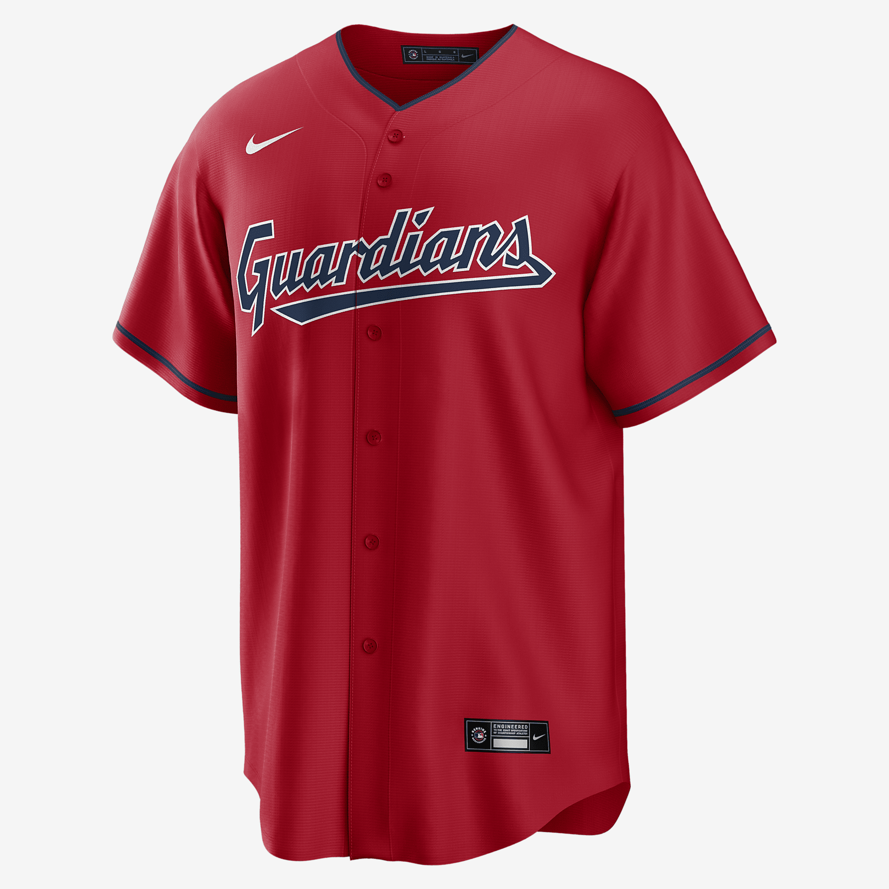 MLB Cleveland Guardians (Jose Ramirez) Men's Replica Baseball Jersey - Red
