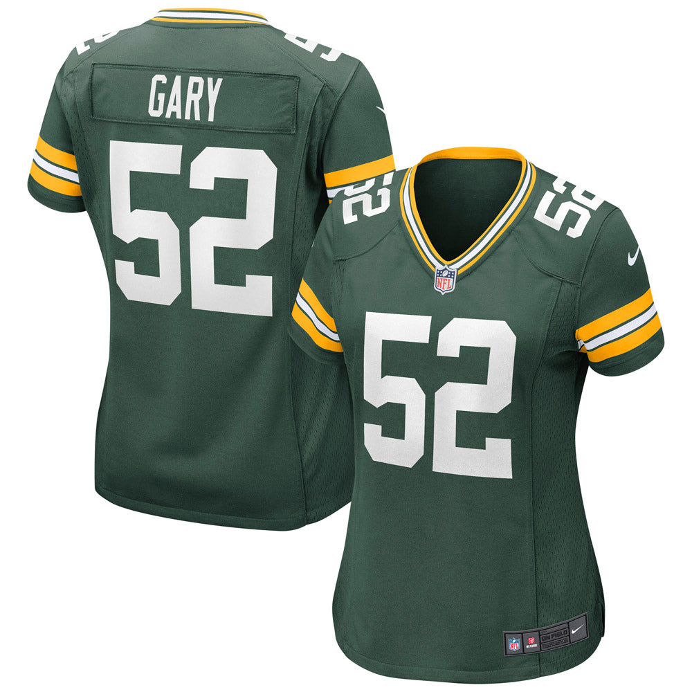 Women s Green Bay Packers Rashan Gary Game Jersey Green