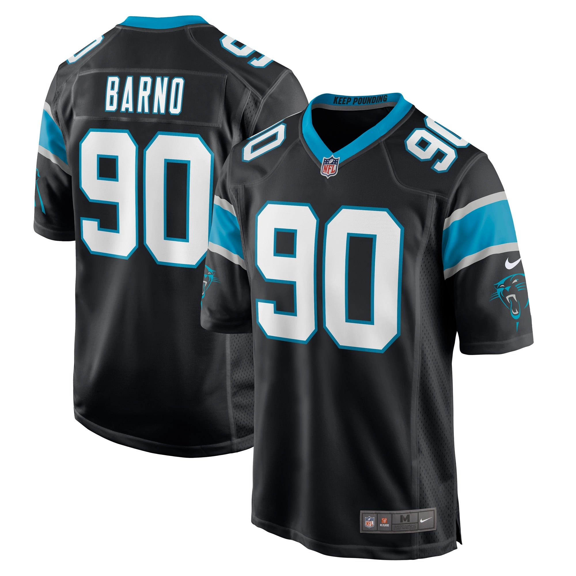 Amare Barno Carolina Panthers Nike Game Player Jersey   Black