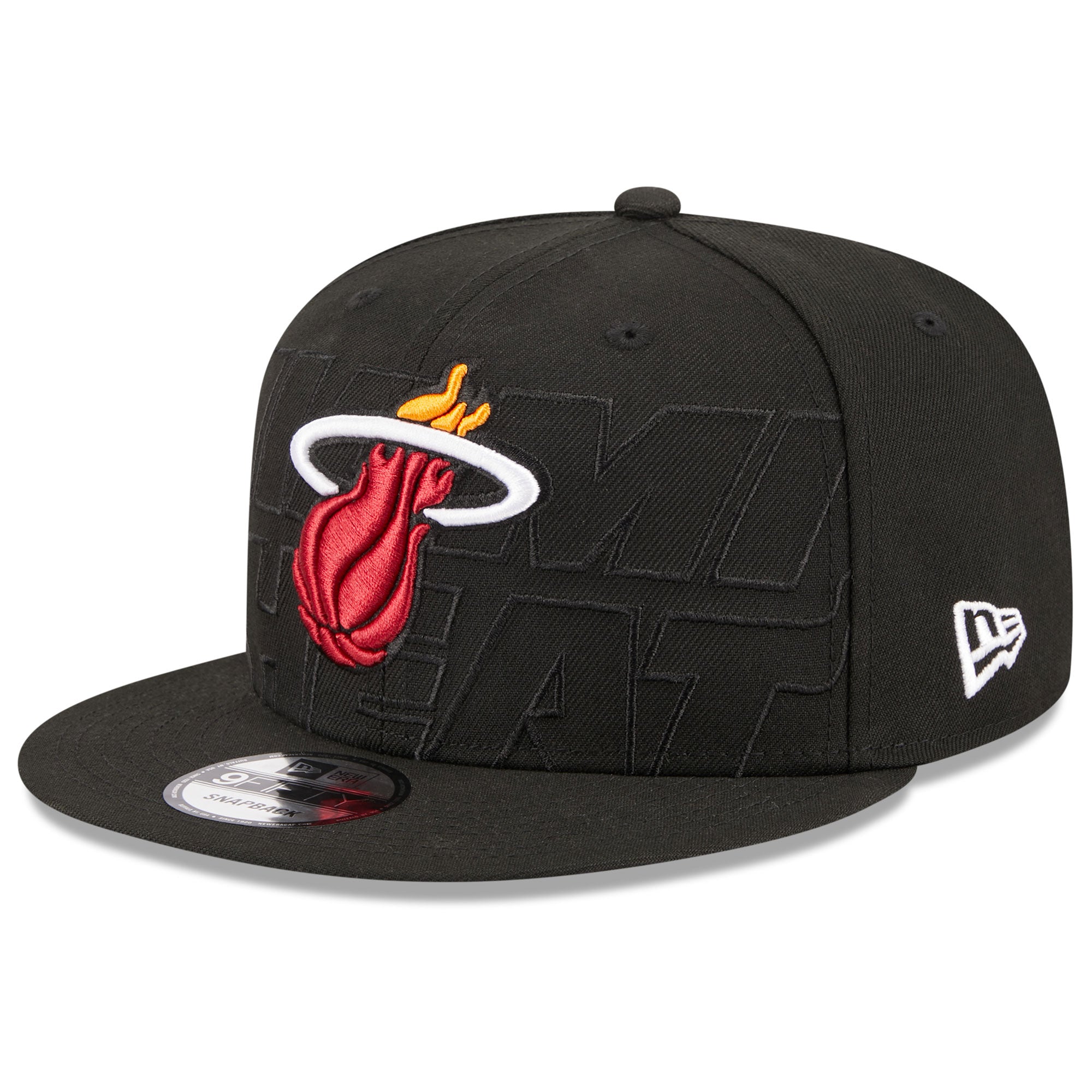 Miami Heat New Era 2023 NBA Draft 9FIFTY Snapback Hat - Black