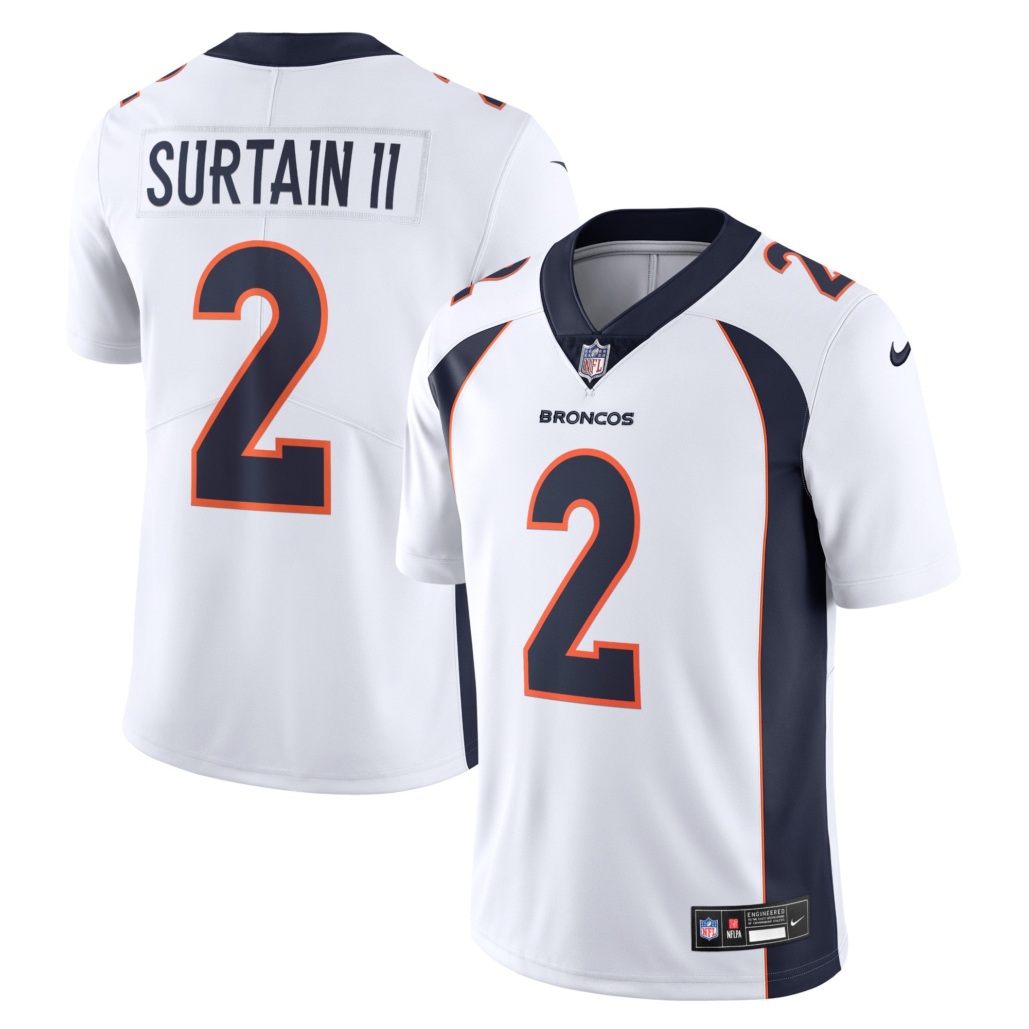 Patrick Surtain II Denver Broncos Nike  Vapor Untouchable Limited Jersey   White