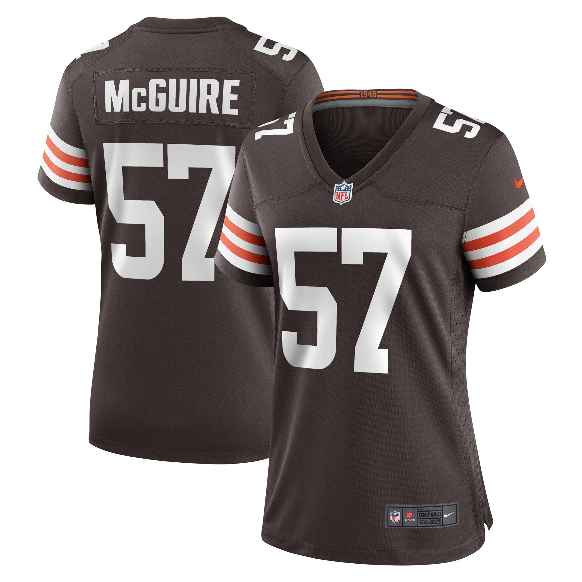 Isaiah McGuire Cleveland Browns Nike Women s Team Game Jersey    Brown