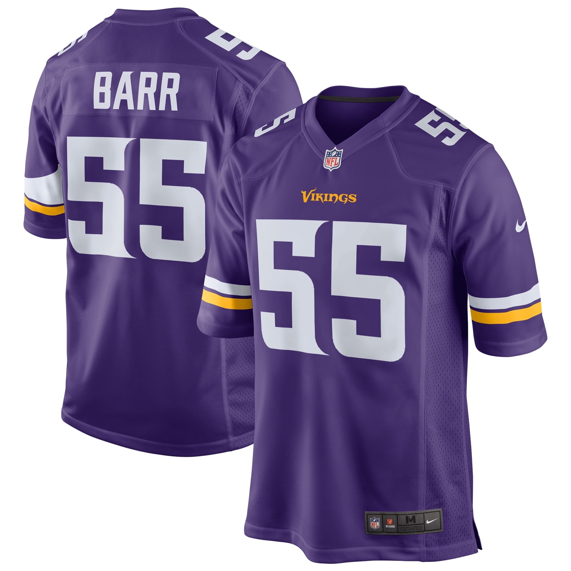 Men s Nike Anthony Barr Purple Minnesota Vikings Game Jersey