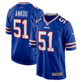 Men s Nike Eli Ankou Royal Buffalo Bills Home Game Player Jersey