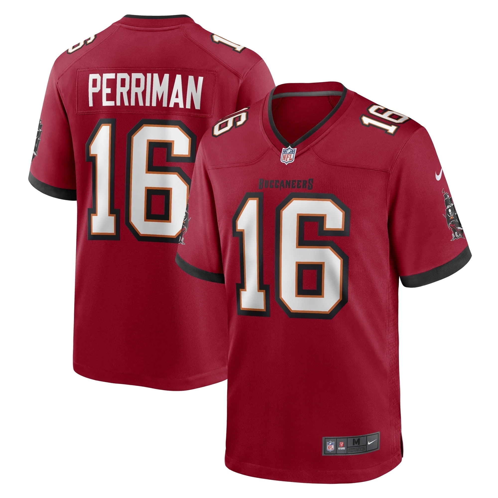 Men s Nike Breshad Perriman Red Tampa Bay Buccaneers Game Player Jersey