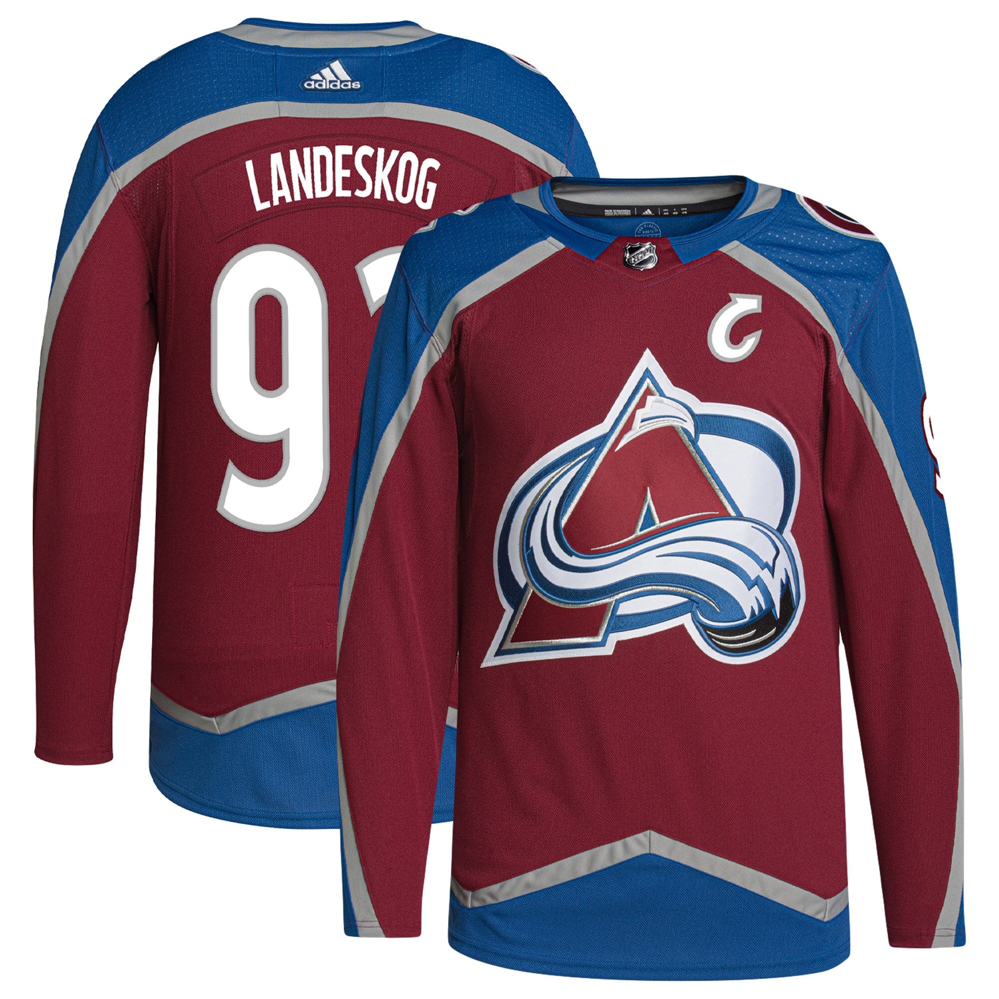 Gabriel Landeskog Colorado Avalanche adidas Primegreen Authentic Pro Player Jersey - Burgundy
