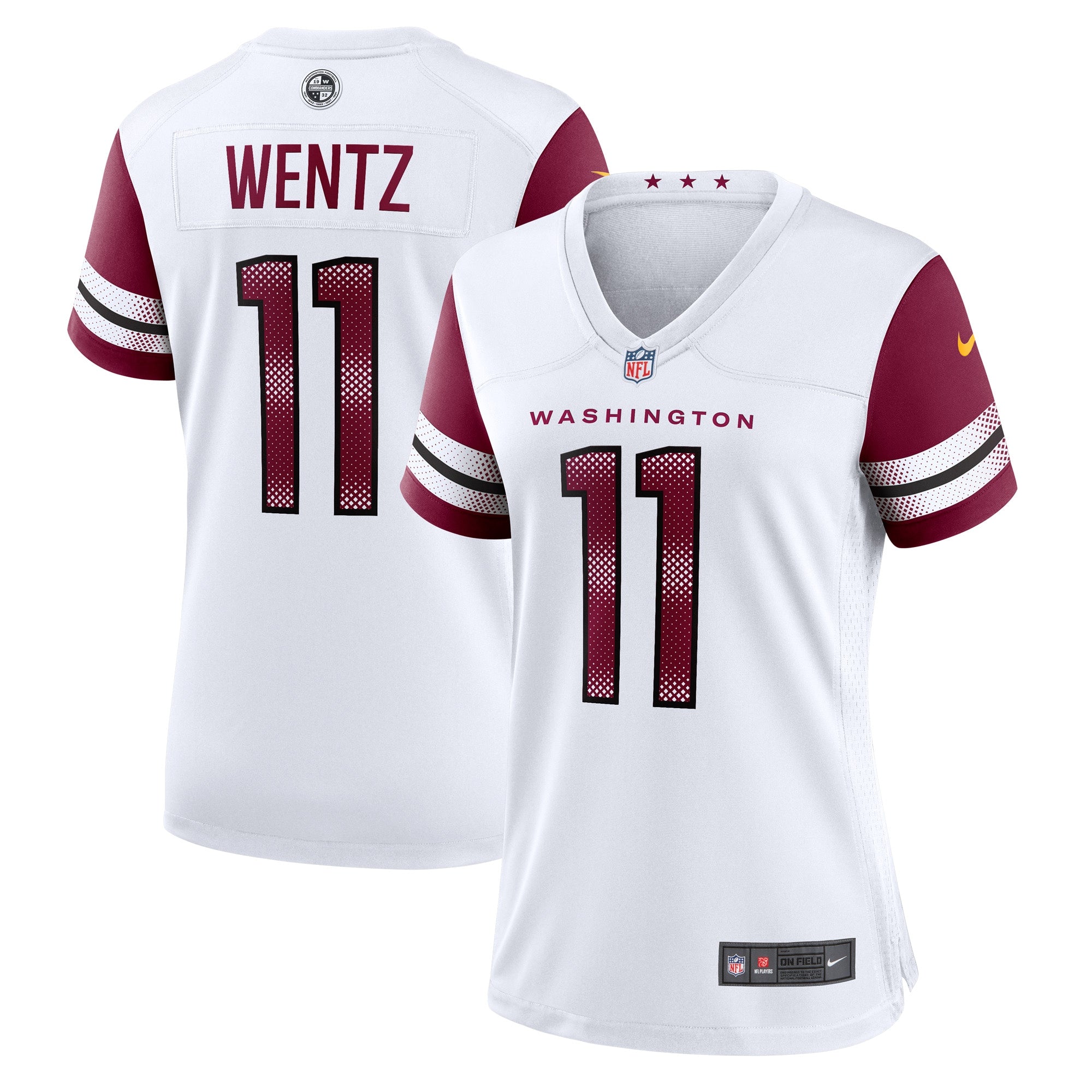 Carson Wentz Washington Commanders Nike Women s Game Jersey   White