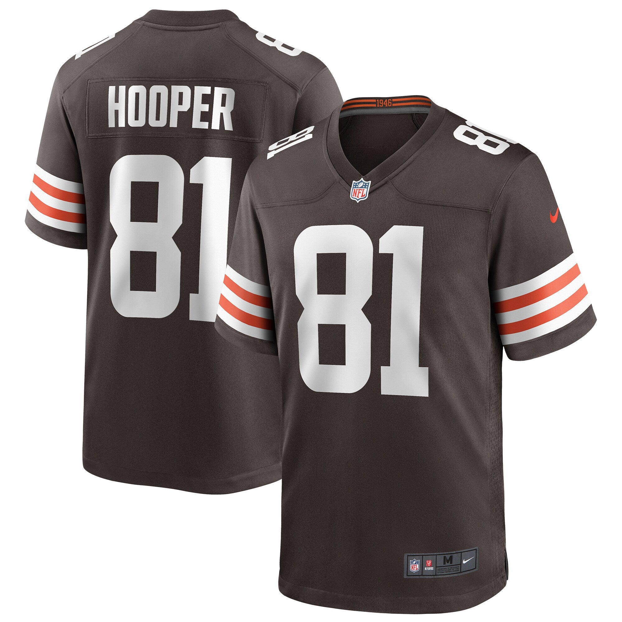 Austin Hooper Cleveland Browns Nike Game Jersey   Brown
