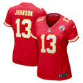 Nazeeh Johnson Kansas City Chiefs Nike Women s Game Player Jersey   Red
