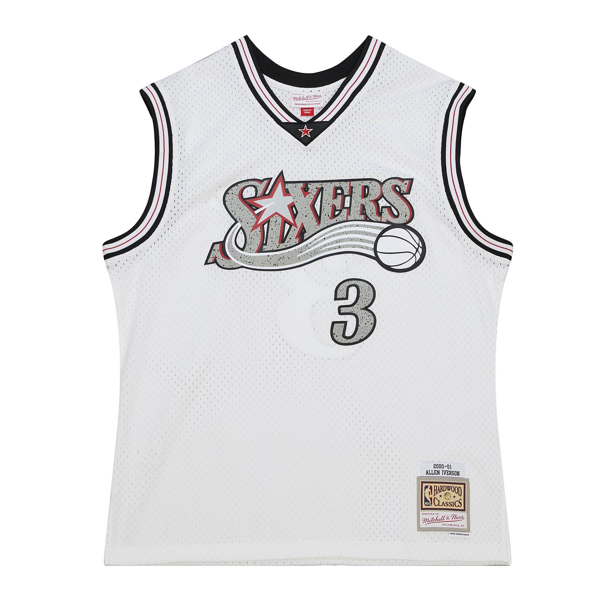 Cracked Cement Swingman Allen Iverson Philadelphia 76ers 2000-01 Jersey