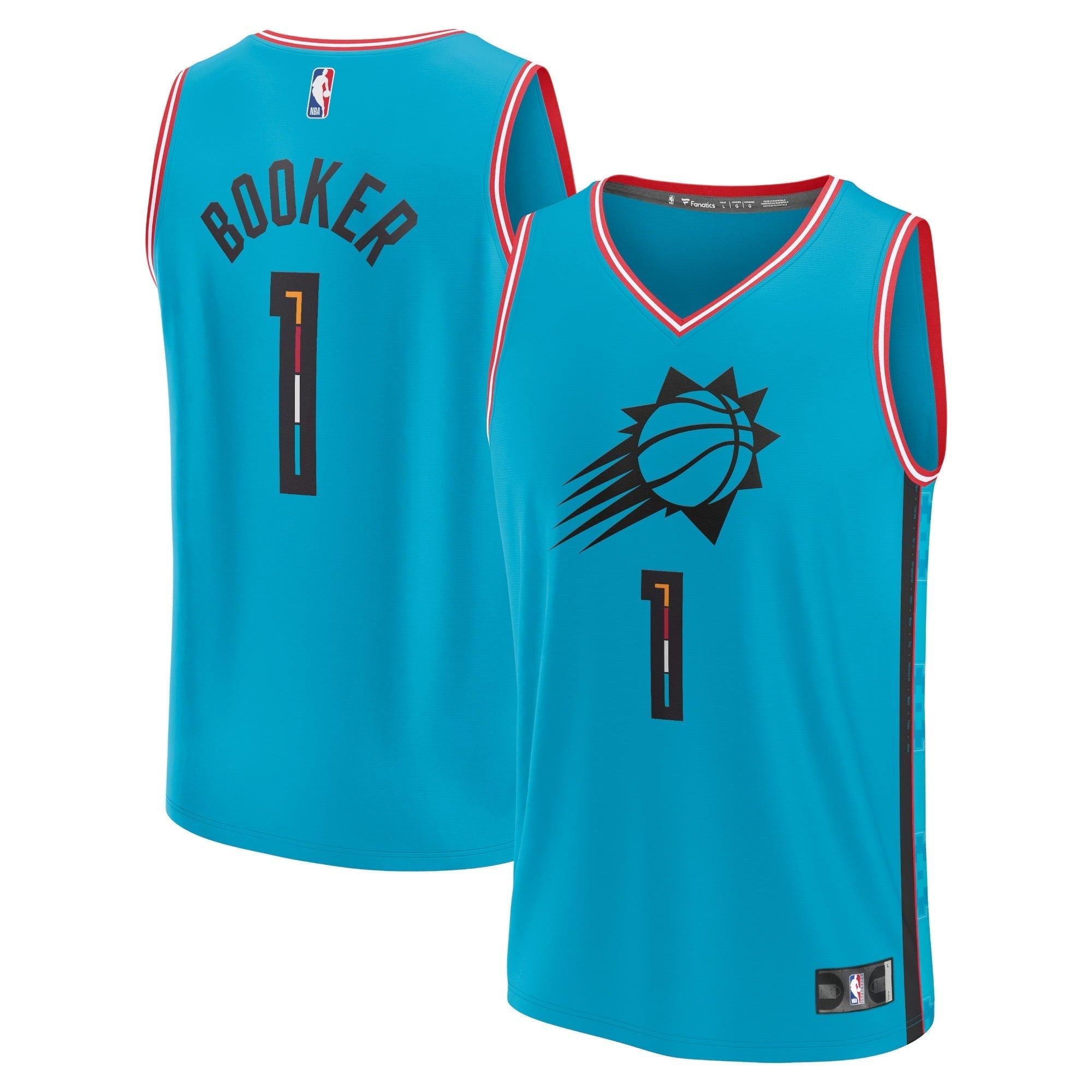 Men's Fanatics Branded Devin Booker Turquoise Phoenix Suns 2022/23 Fastbreak Jersey - City Edition