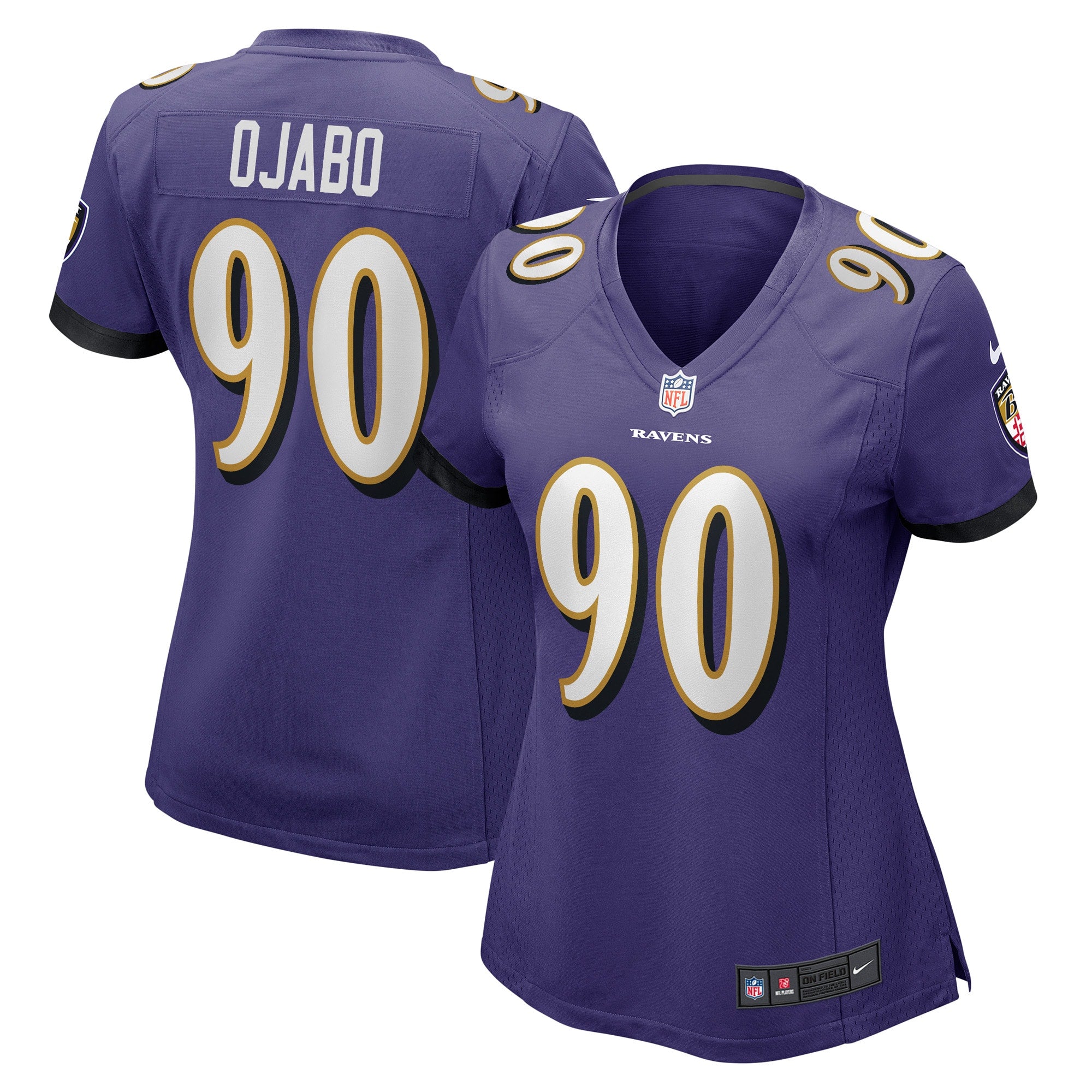 David Ojabo Baltimore Ravens Nike Women s Game Player Jersey   Purple