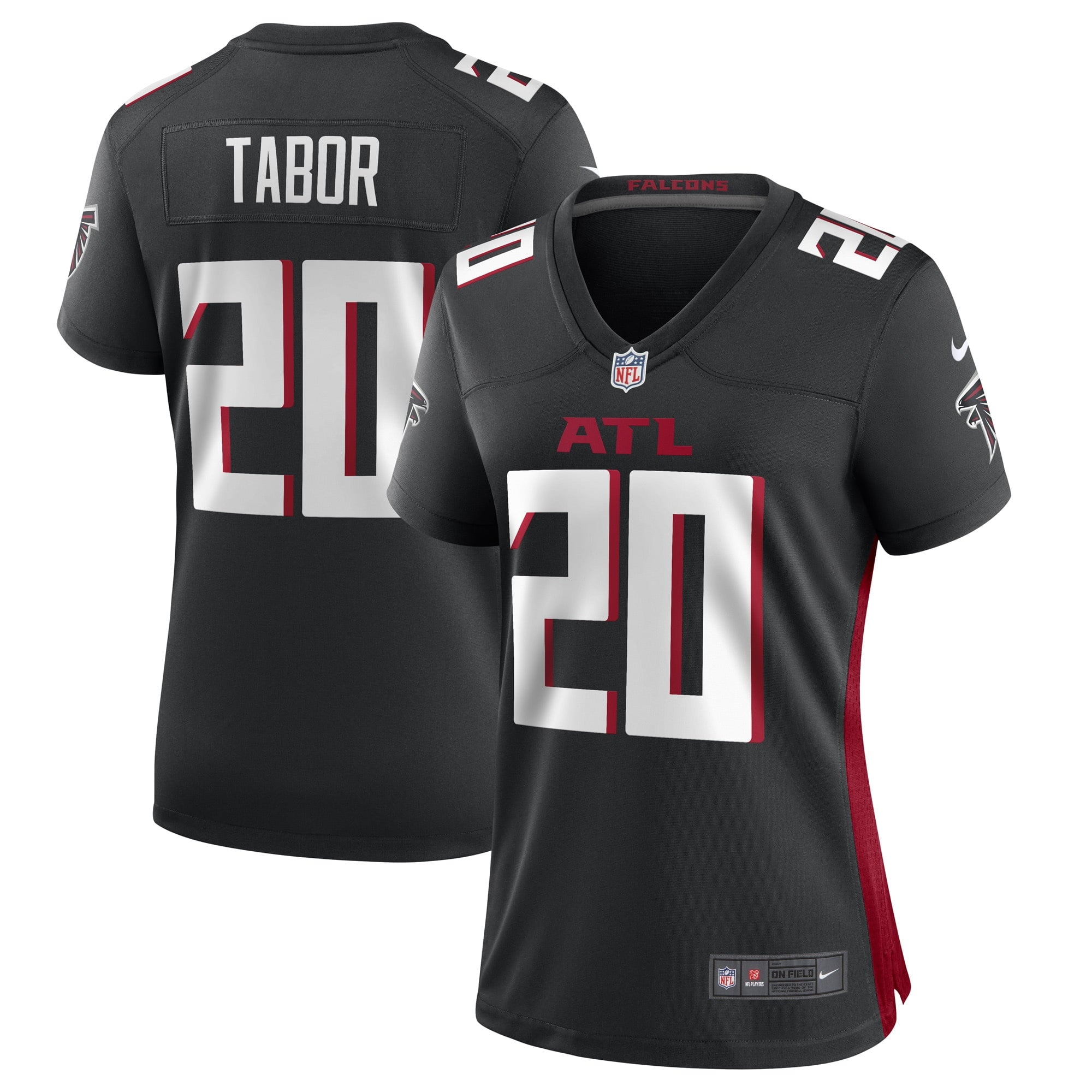 Women s Nike Teez Tabor Black Atlanta Falcons Game Player Jersey