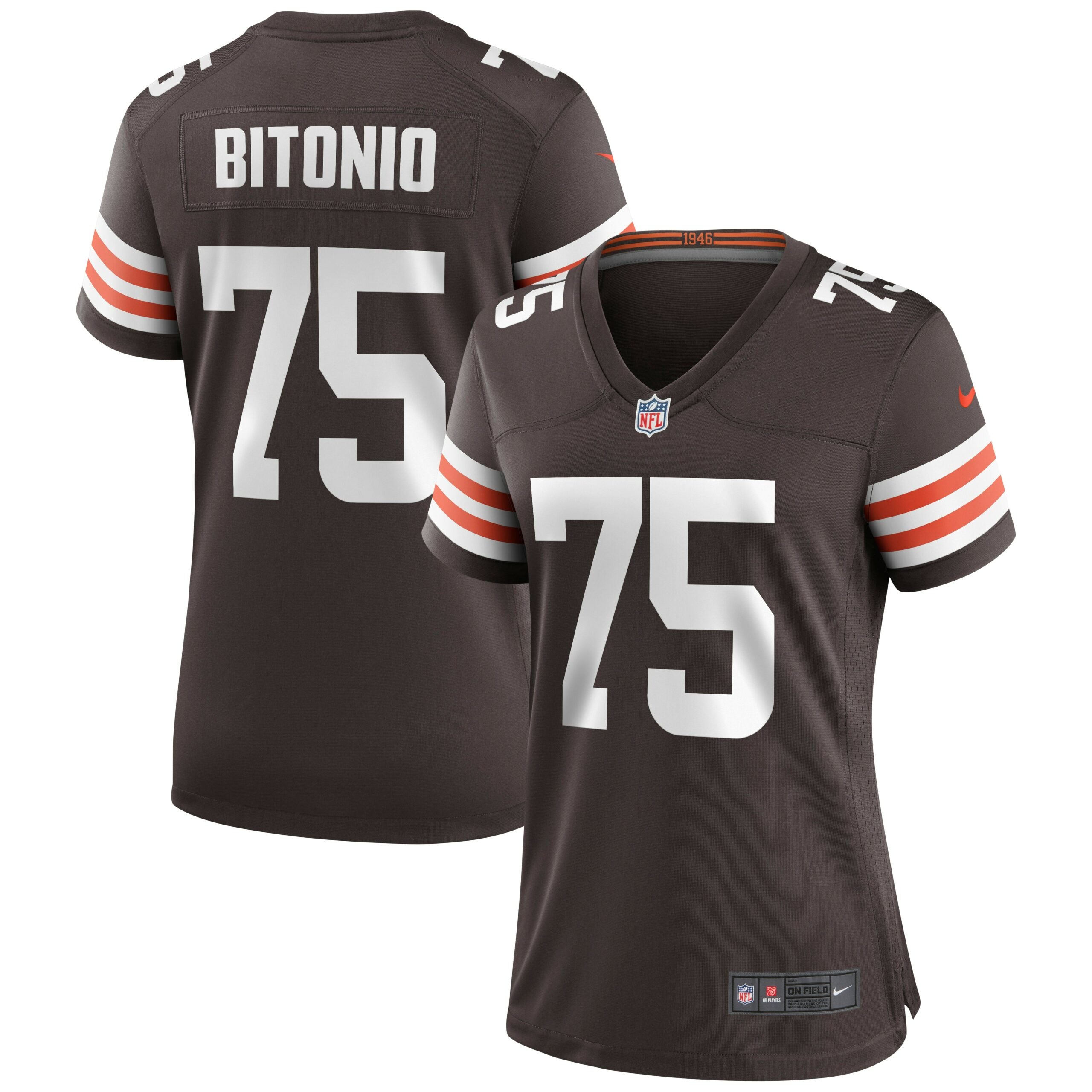 Joel Bitonio Cleveland Browns Nike Women s Game Jersey   Brown