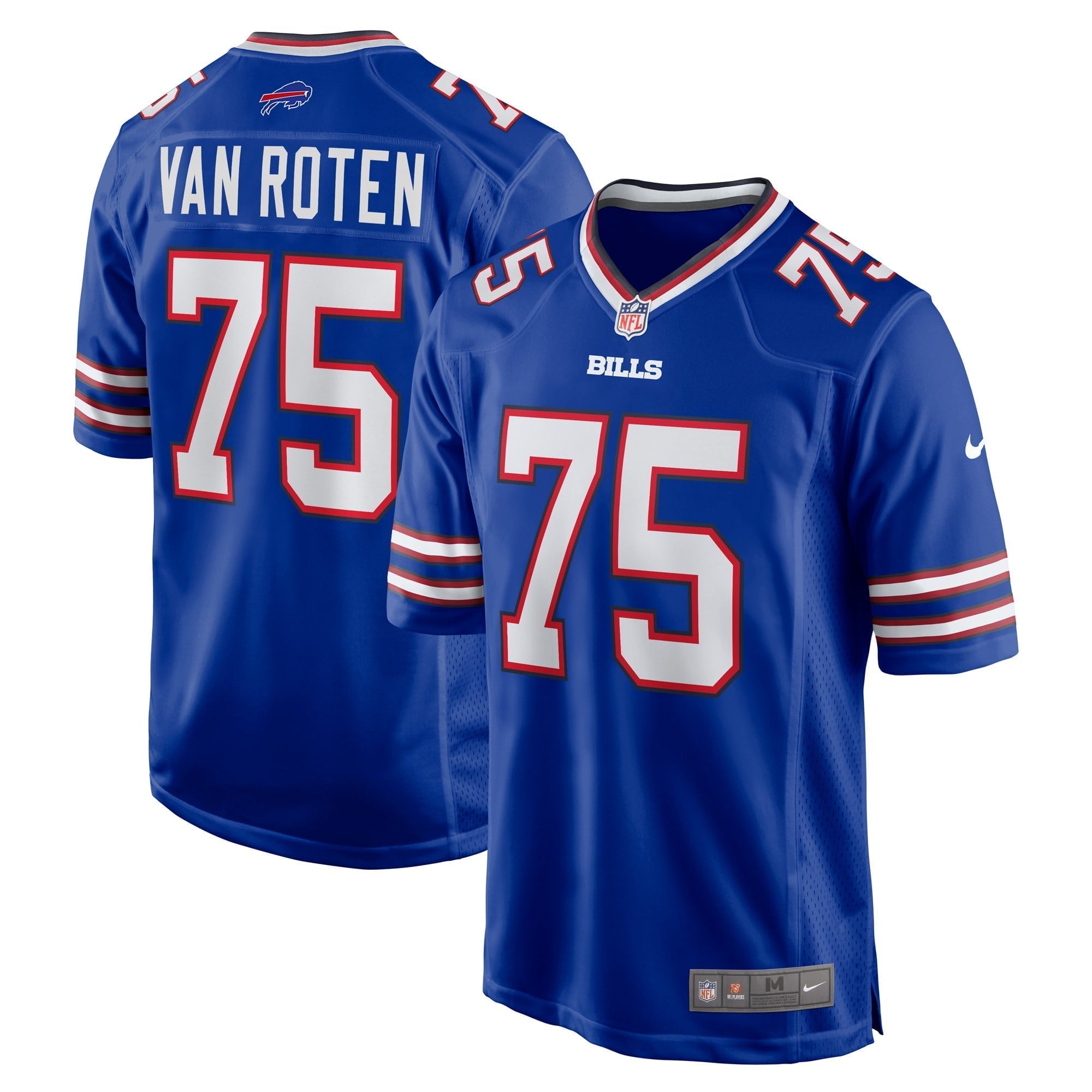 Men s Nike Greg Van Roten Royal Buffalo Bills Game Player Jersey