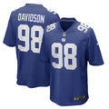 D.J. Davidson New York Giants Nike Game Player Jersey Royal