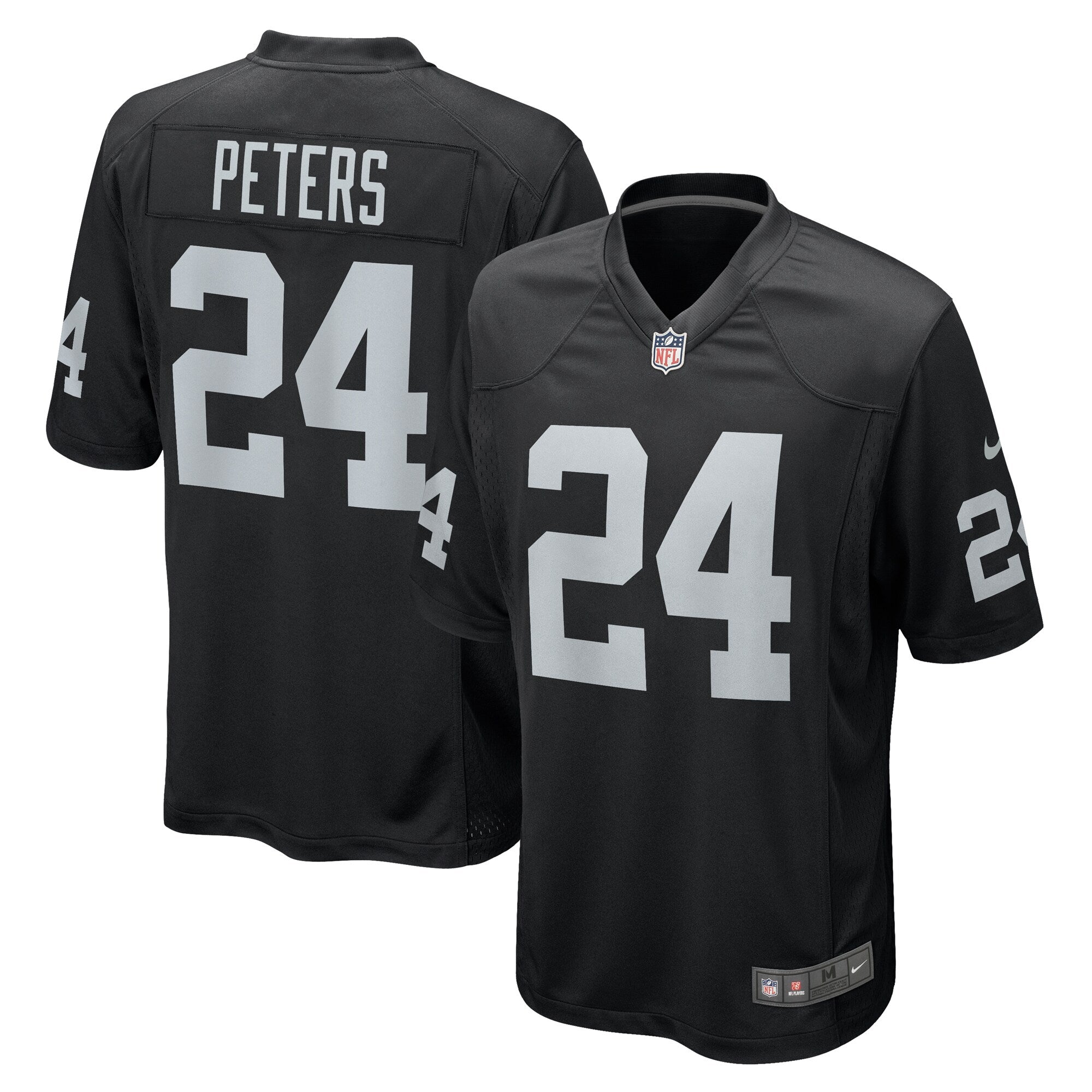 Marcus Peters Las Vegas Raiders Nike Team Game Jersey    Black