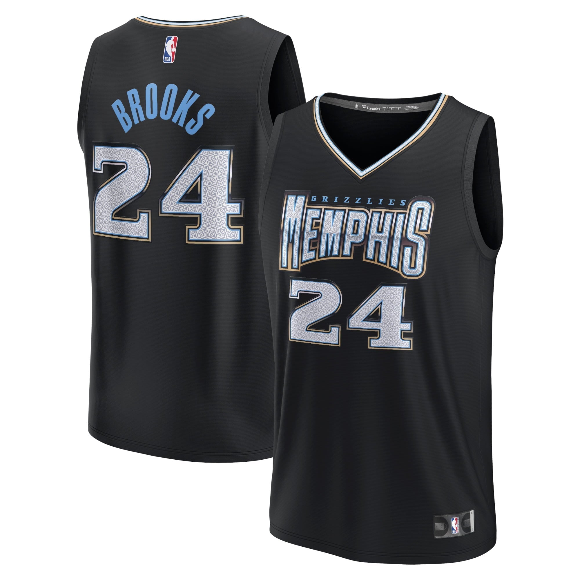Men's Fanatics Branded Dillon Brooks Black Memphis Grizzlies 2022/23 Fastbreak Jersey - City Edition