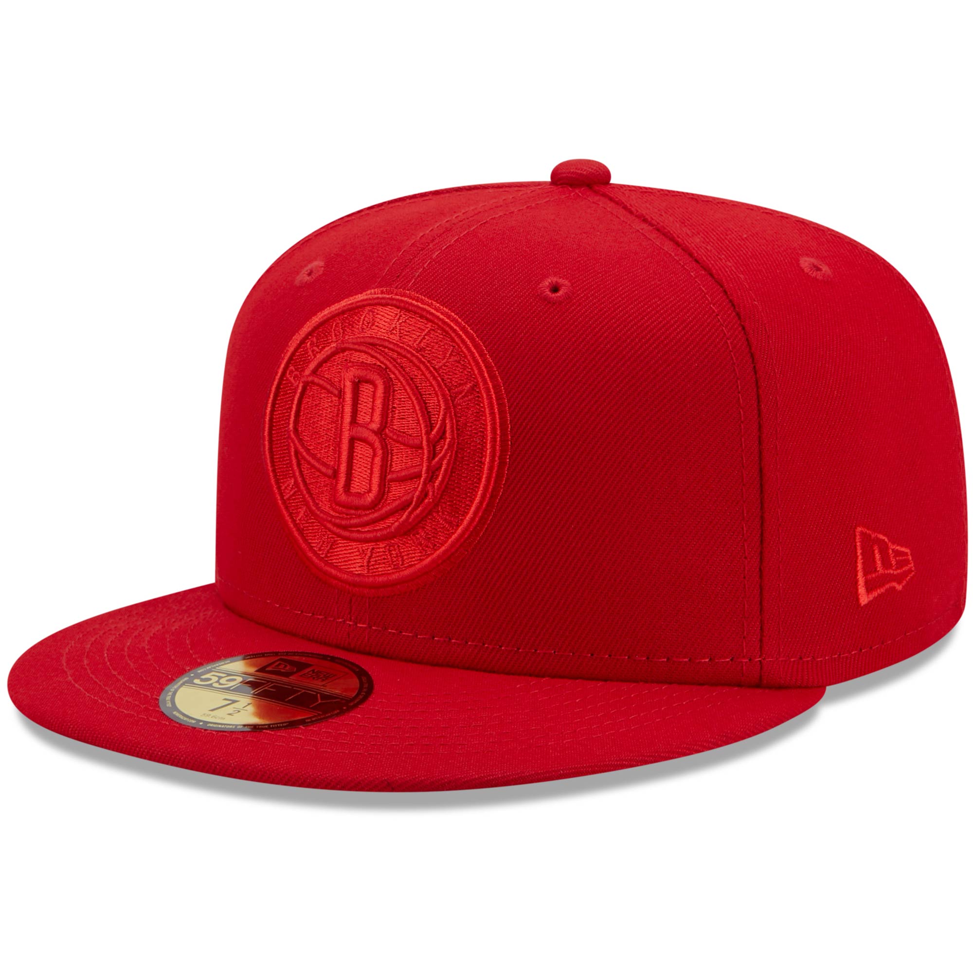 Brooklyn Nets New Era Color Pack 59FIFTY Fitted Hat - Scarlet