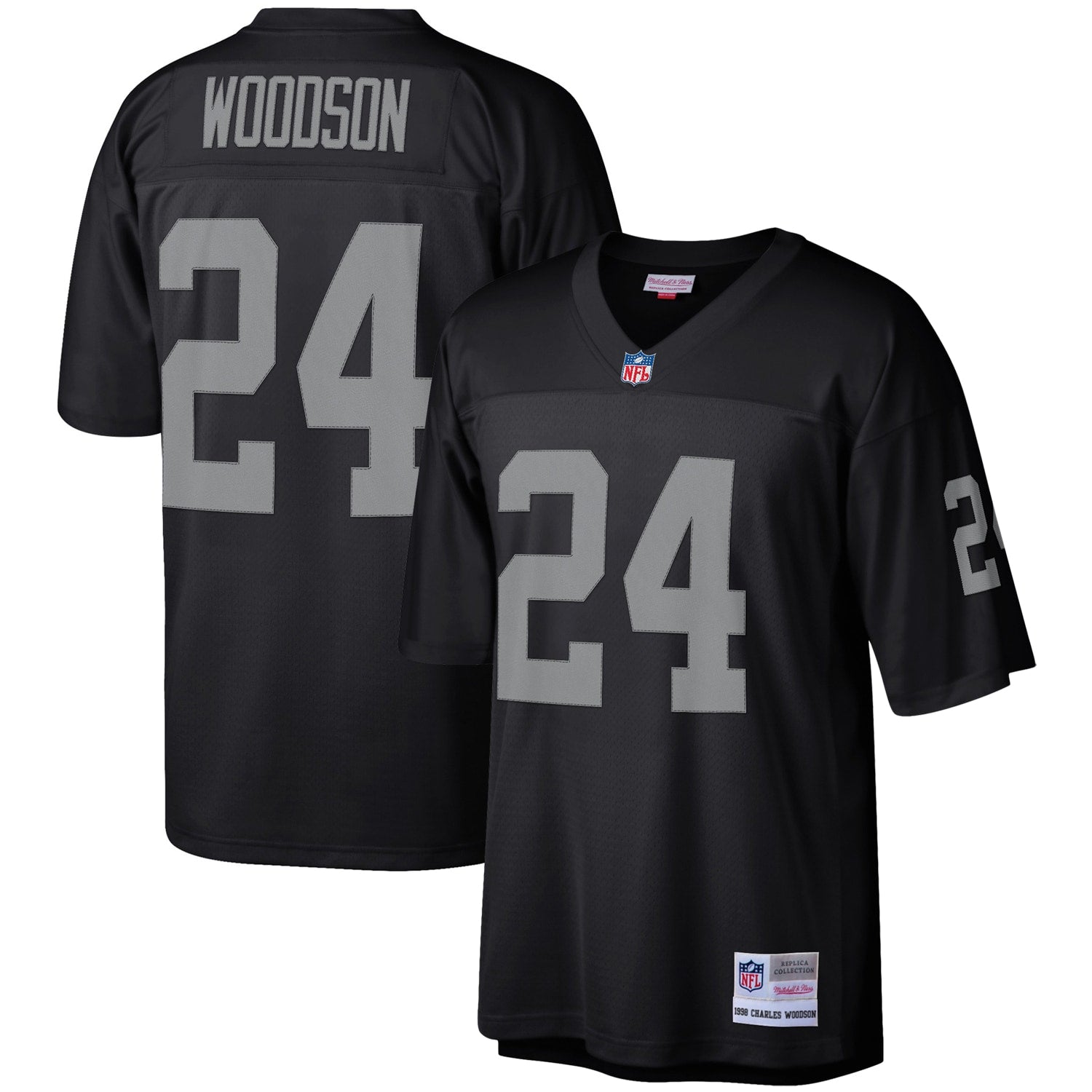 Charles Woodson Las Vegas Raiders Mitchell   Ness Legacy Replica Jersey   Black