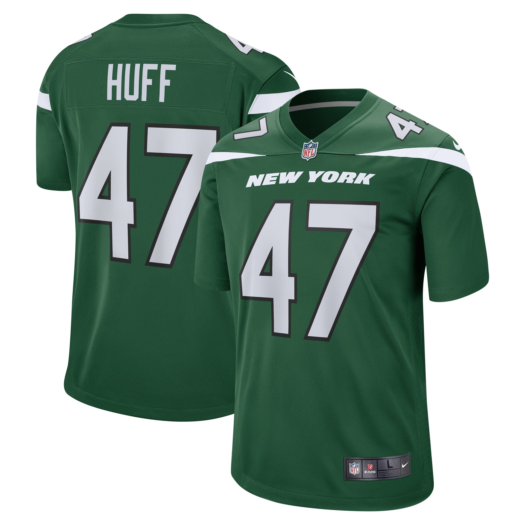 Men s Nike Bryce Huff Gotham Green New York Jets Game Jersey