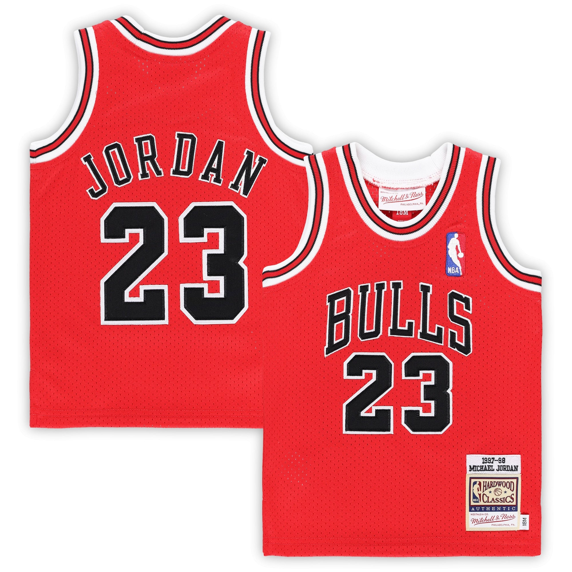 Michael Jordans Chicago Bulls Mitchell & Ness Infant 1985/86 Hardwood Classics Authentic Jersey - Red