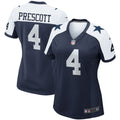Women s Nike Dak Prescott Navy Dallas Cowboys Alternate Game Team Jersey