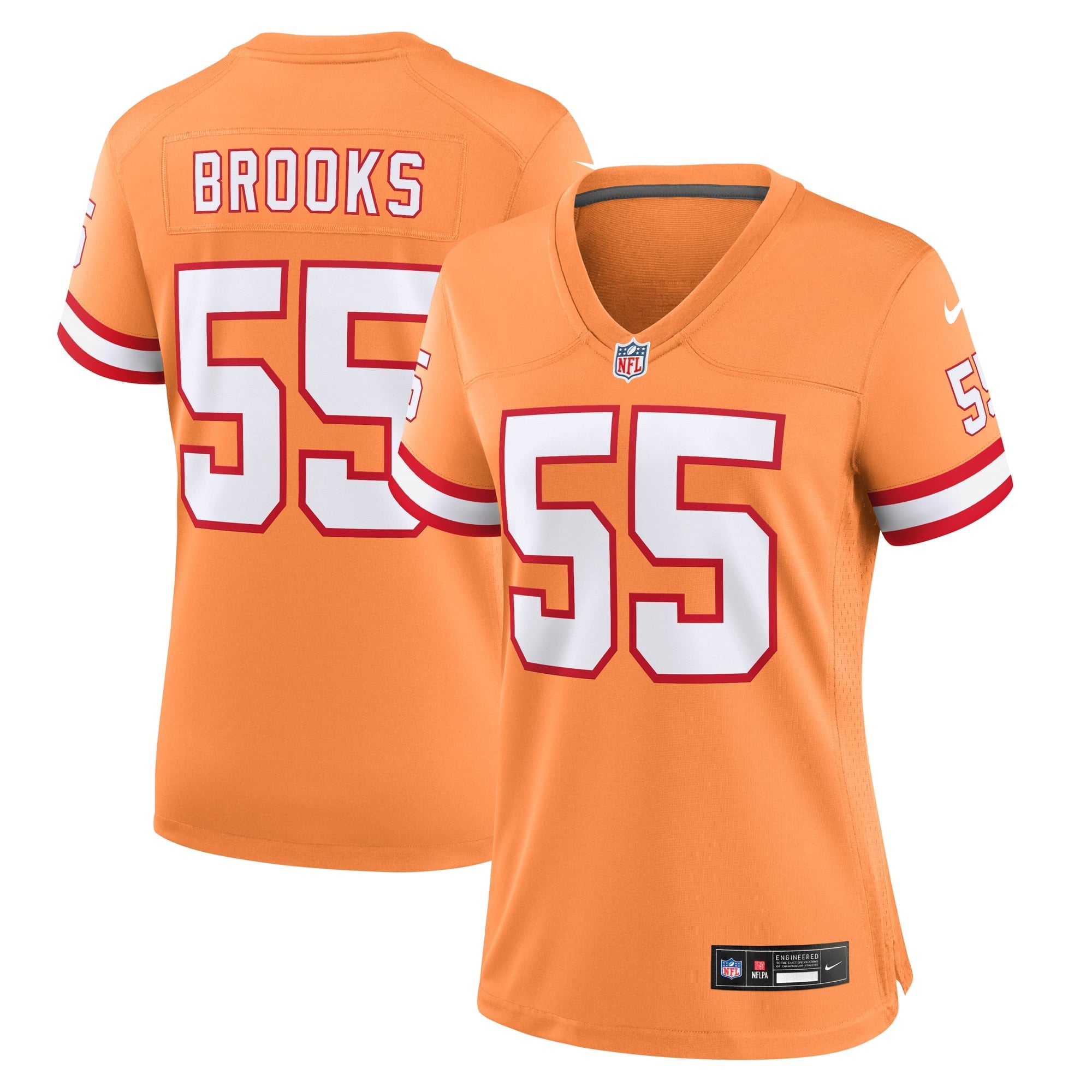 Women s Nike Derrick Brooks Orange Tampa Bay Buccaneers Throwback Game Jersey