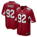 Men s Nike Antwaun Woods Cardinal Arizona Cardinals Game Player Jersey