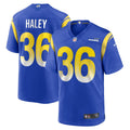 Men s Nike Grant Haley Royal Los Angeles Rams Game Player Jersey