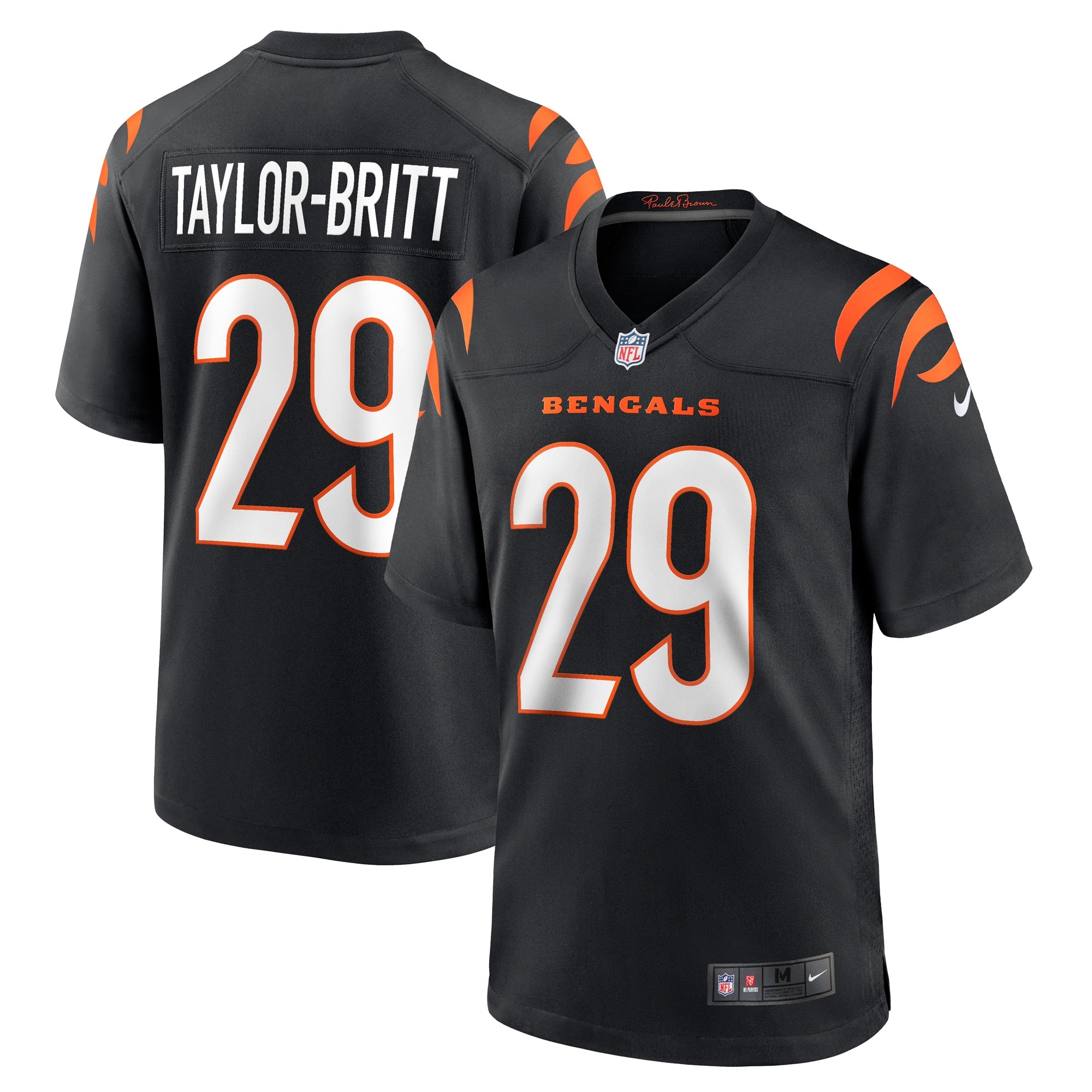 Cam Taylor-Britt Cincinnati Bengals Nike Game Player Jersey   Black