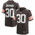 Men s Nike D Ernest Johnson Brown Cleveland Browns Game Jersey