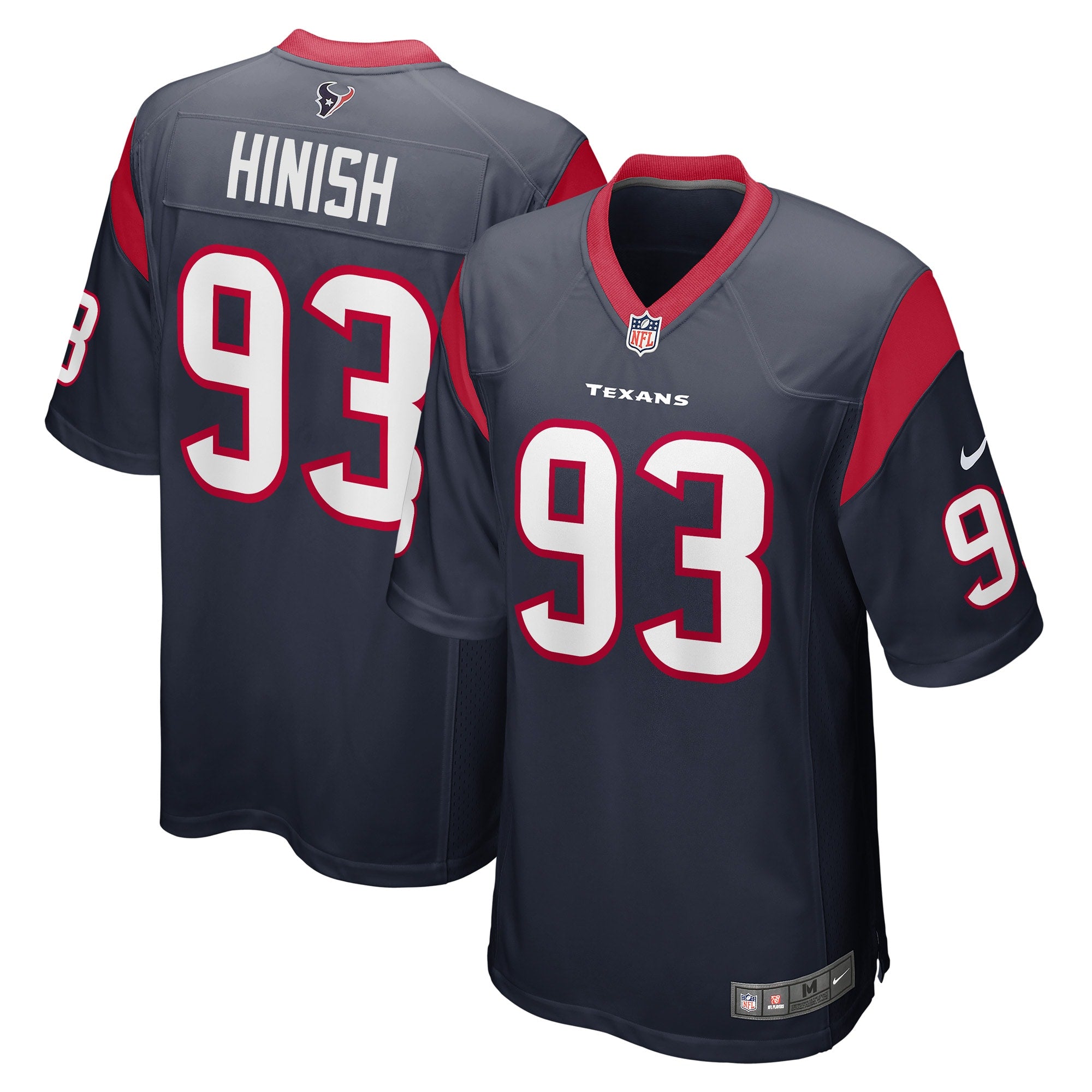Kurt Hinish Houston Texans Nike Game Player Jersey   Navy