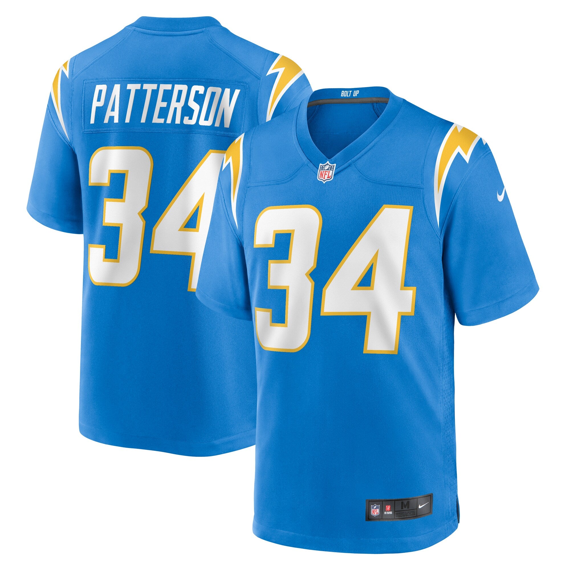 Jaret Patterson Los Angeles Chargers Nike Team Game Jersey    Powder Blue