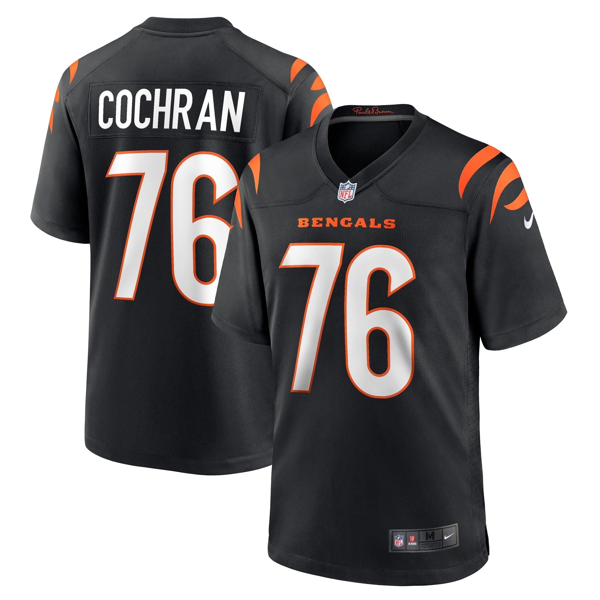 Men s Nike Devin Cochran Black Cincinnati Bengals Game Player Jersey