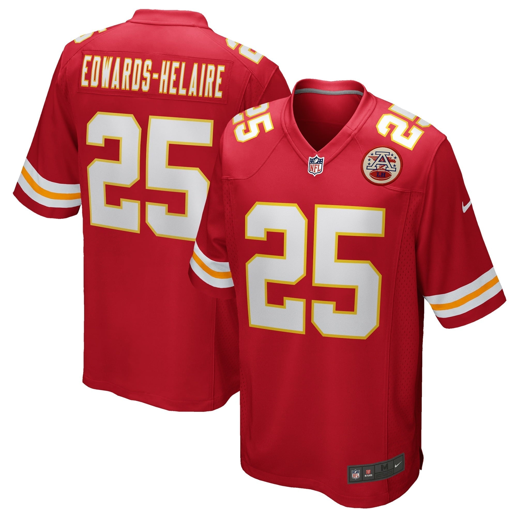 Men s Nike Clyde Edwards-Helaire Red Kansas City Chiefs Player Game Jersey