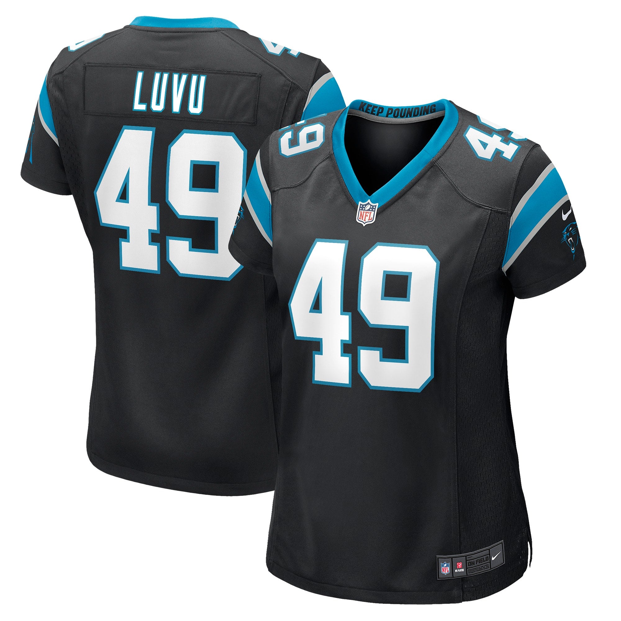 Frankie Luvu Carolina Panthers Nike Women s Game Jersey   Black