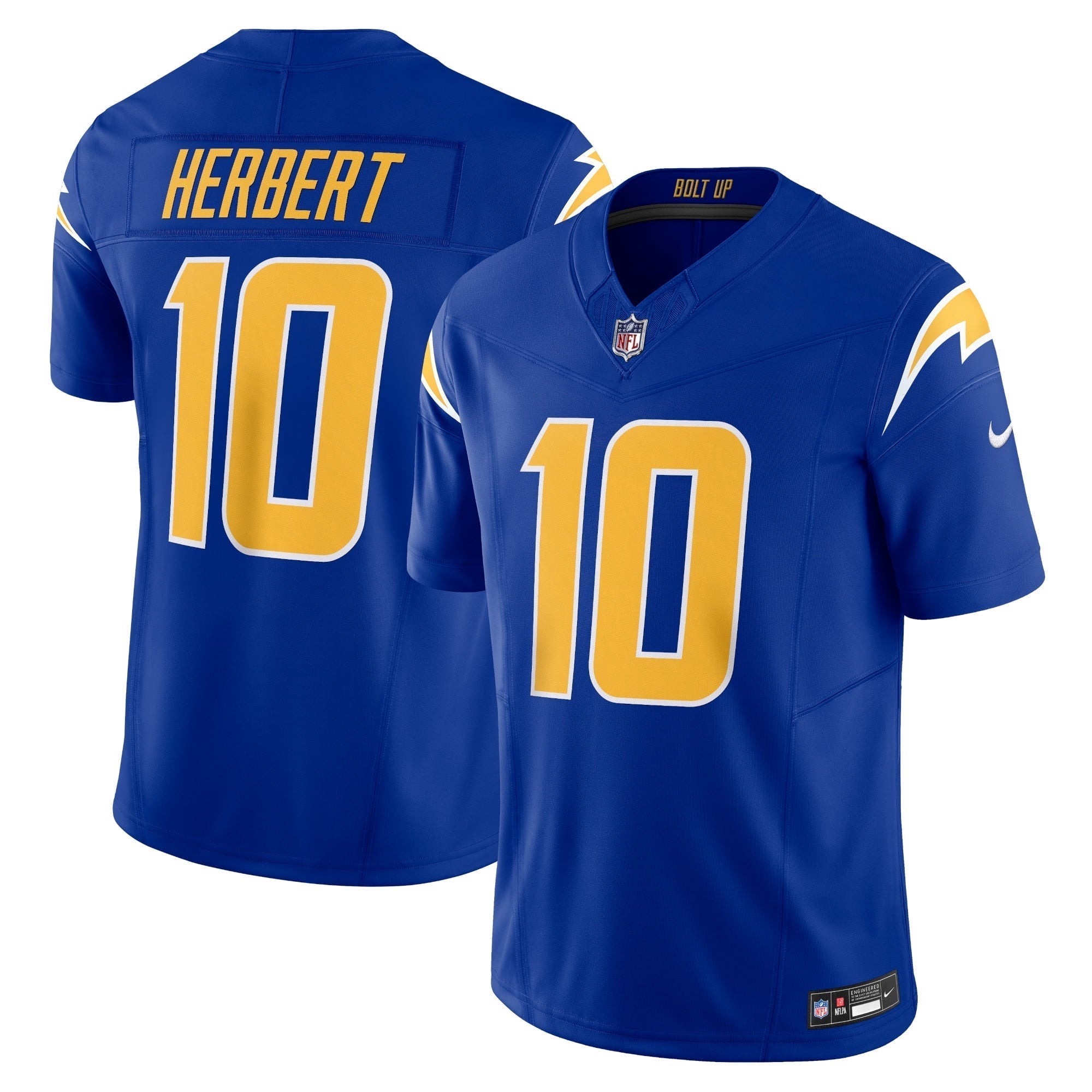 Men s Nike Justin Herbert Royal Los Angeles Chargers Vapor F.U.S.E. Limited Jersey