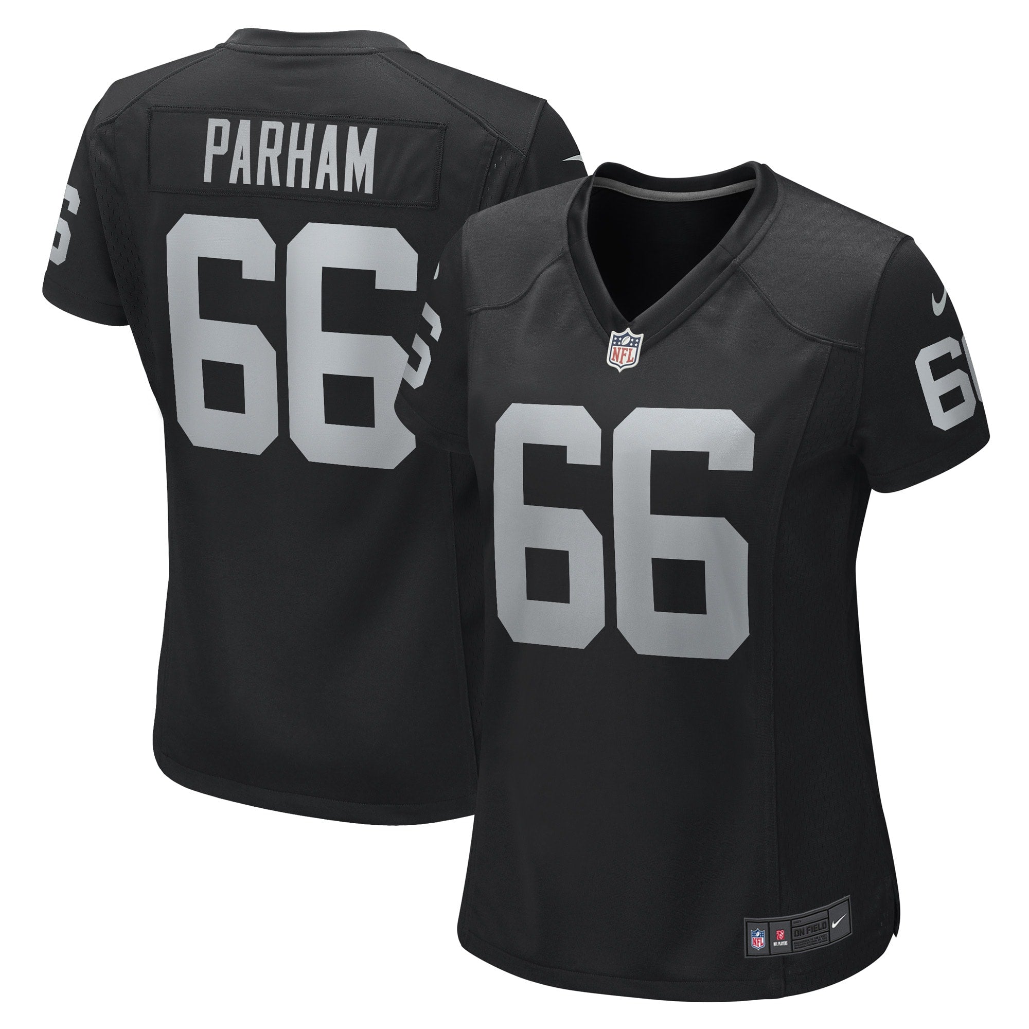 Dylan Parham Las Vegas Raiders Nike Women s Game Player Jersey   Black