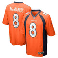 Men s Nike Brandon McManus Orange Denver Broncos Game Jersey