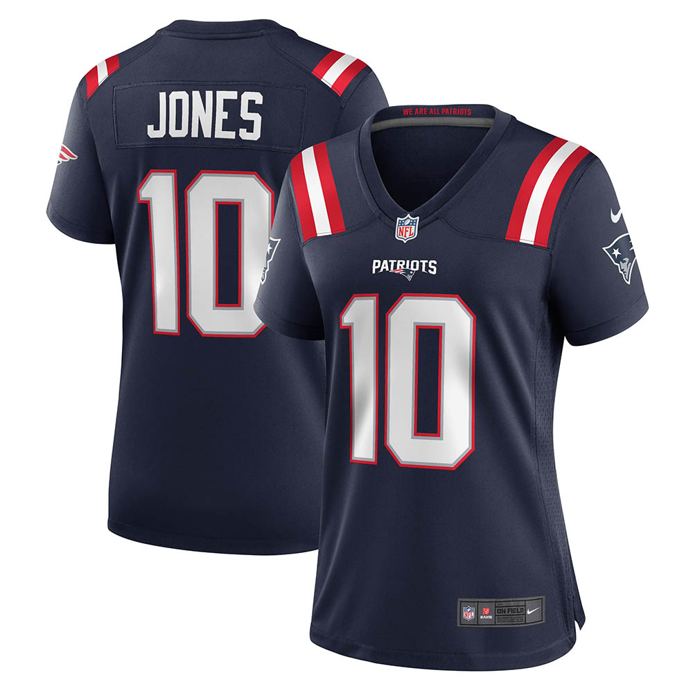 Women s New England Patriots Mac Jones Player Game Jersey Navy