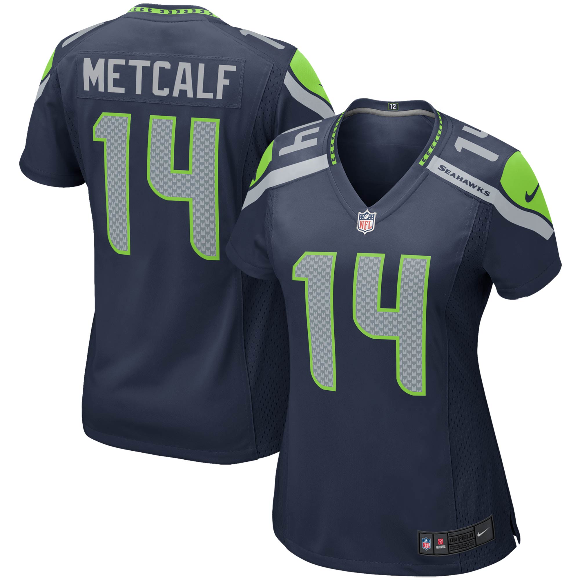 DK Metcalf Seattle Seahawks Nike Women s Game Player Jersey College Navy
