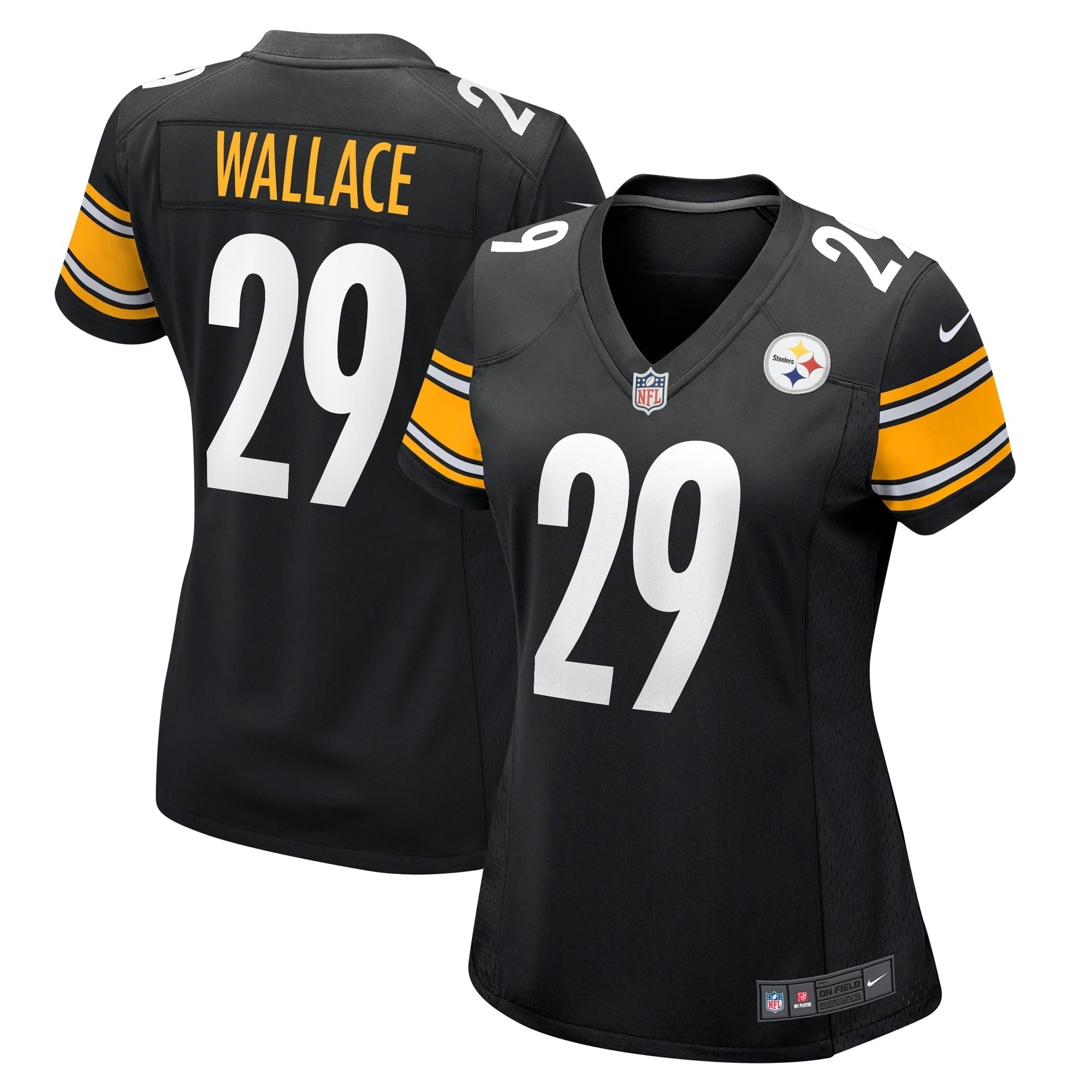 Women s Nike Levi Wallace Black Pittsburgh Steelers Game Player Jersey